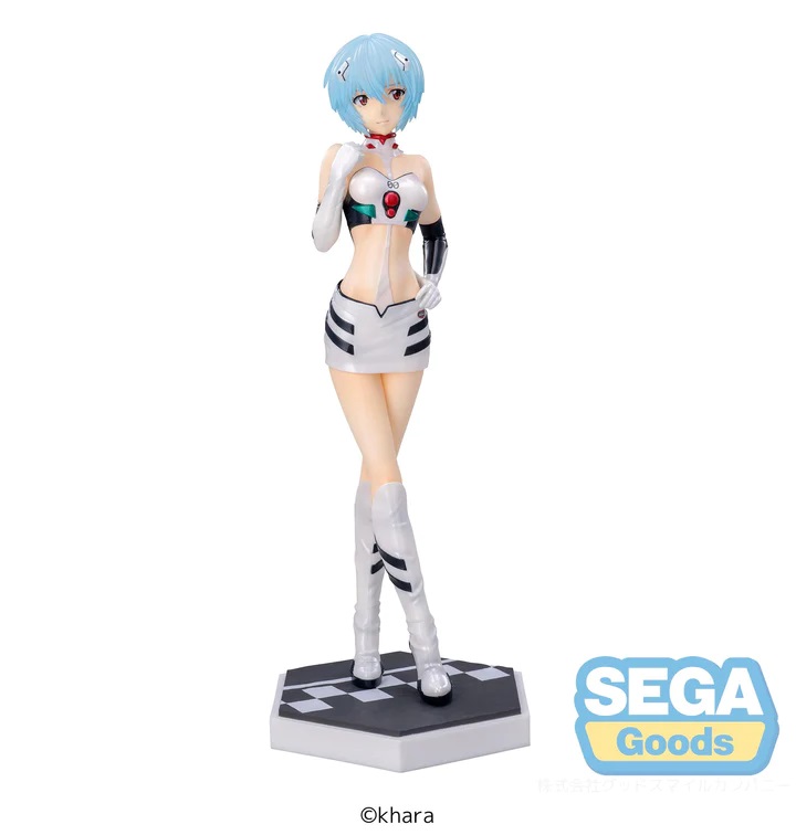 有货 Sega 世嘉正版 新世纪福音战士 EVA 绫波丽赛车女郎景品手办