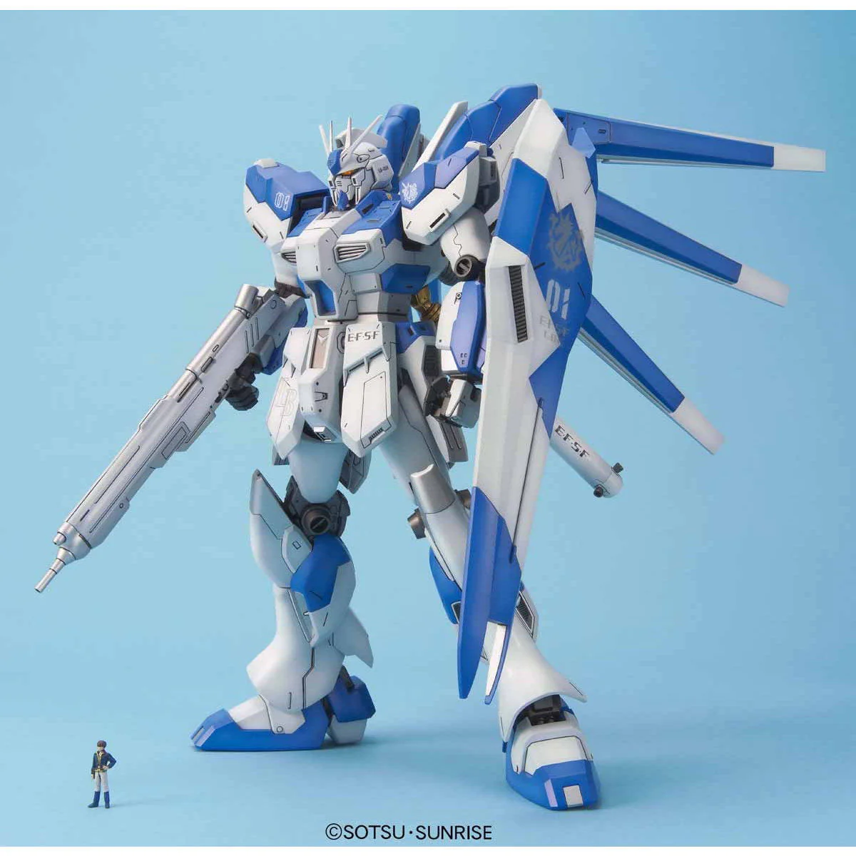 有货 万代 MG 1/100 RX-93-ν2 Hi-ν 海牛 高达 拼装模型