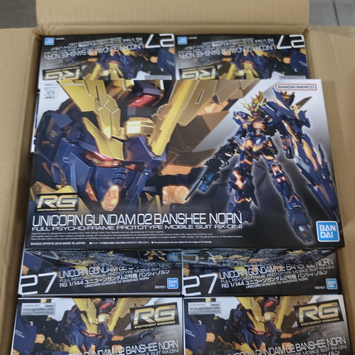 有货 正版万代 RG 1/144 独角兽高达2号机 报丧女妖命运女神样式
