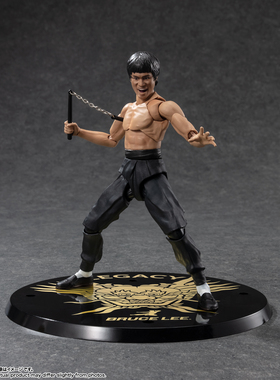 有货 万代 SHF 李小龙 50周年 BRUCE LEE 传奇 带地台