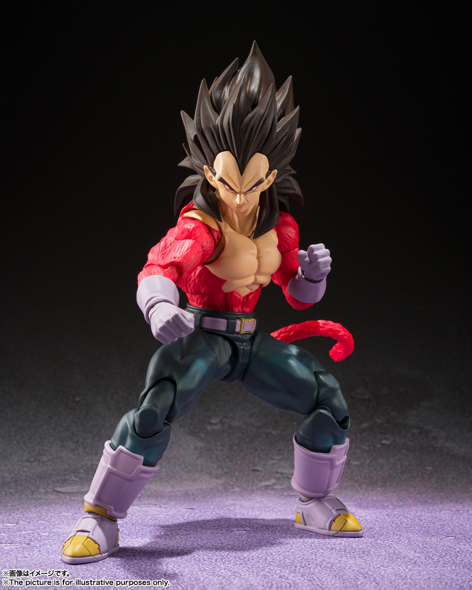 有货 万代 shf 龙珠gt 超级赛亚人四 超4 贝吉塔 手办