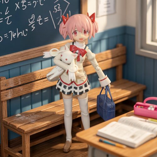 万代拼装模型鹿目圆校服版