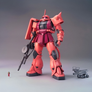 有货 正版万代  MG 1/100 夏亚专用扎古 Ver.2.0 高达 拼装模型
