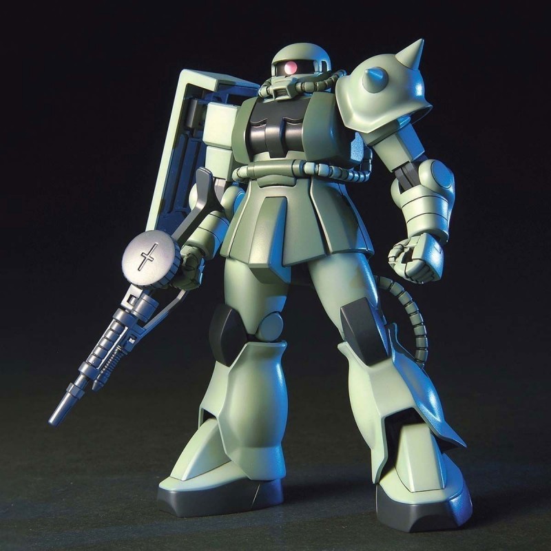 有货 万代 HGUC  1/144 扎古Ⅱ 量产型 绿扎古 拼装模型