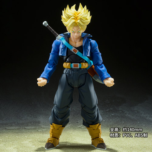 有货万代 SHF 龙珠 超级赛亚人特兰克斯 来自未来的少年 可动手办