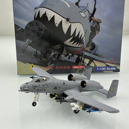 1:100A10犹猪飞机攻击机模型合金玩具成品仿真战斗机飞虎队纪念版