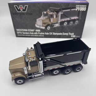 DM1:50现代美国西部之星4900自卸卡车合金成品模型工程车微缩艺术