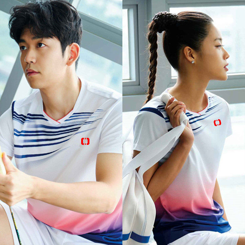 羽毛球服男女套装2025新款运动服速干网球乒乓球比赛定制队服包邮