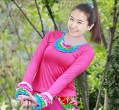 恤新款 民族舞蹈服上衣英广场舞服装 长袖 子女时尚 红莞儿格格服 秋裤