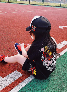 男童女童春夏新款套装时尚纯棉T恤搭配短裤2025新款潮