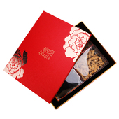 年货牡丹四宝礼盒名贵双拼三拼滋补品干货通用海参鱼胶石斛包装 盒