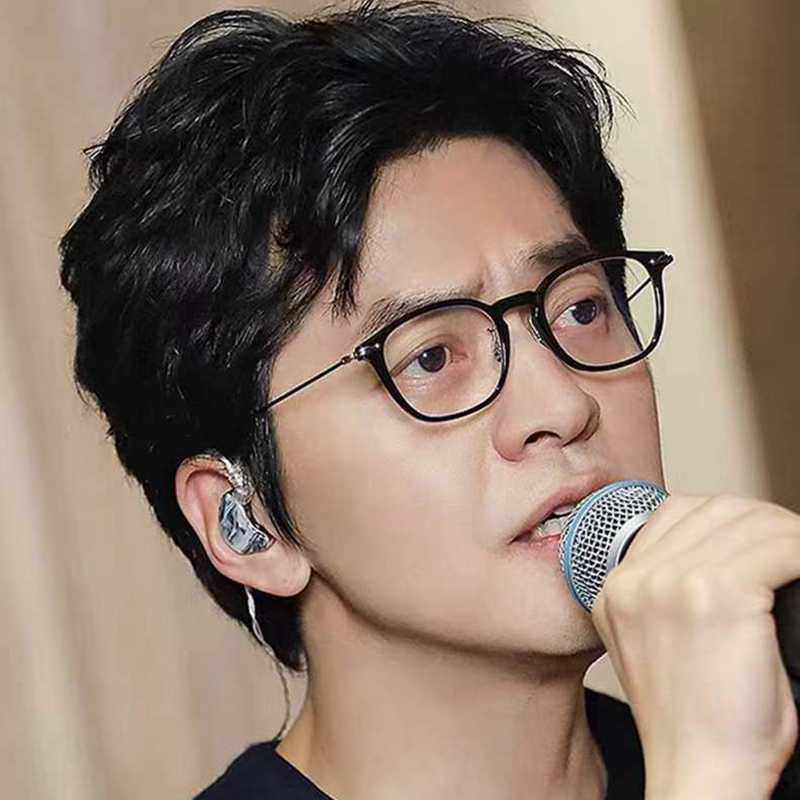 吉本诺2023新款日系眼镜李建同款方框男复古文艺近视眼镜架OV5371