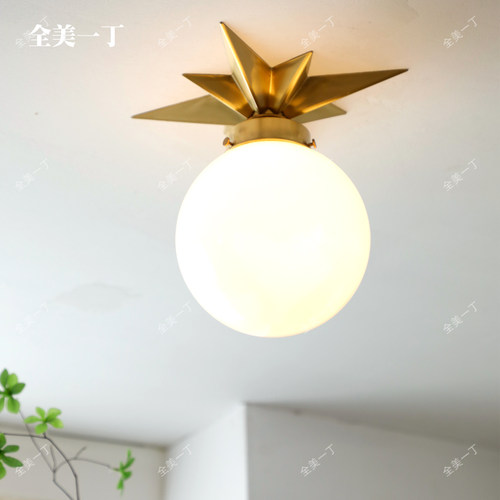 全美一丁美式阳台玄关小吸顶灯