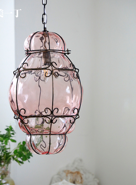 全美一丁法式Murano穆拉诺美式复古画中瓶玻璃别墅客厅餐厅吊灯