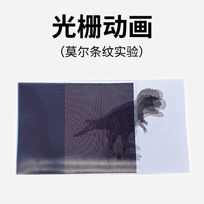 光栅动画莫尔条纹实验视觉暂留现象视力错觉游戏儿童科学玩具材料