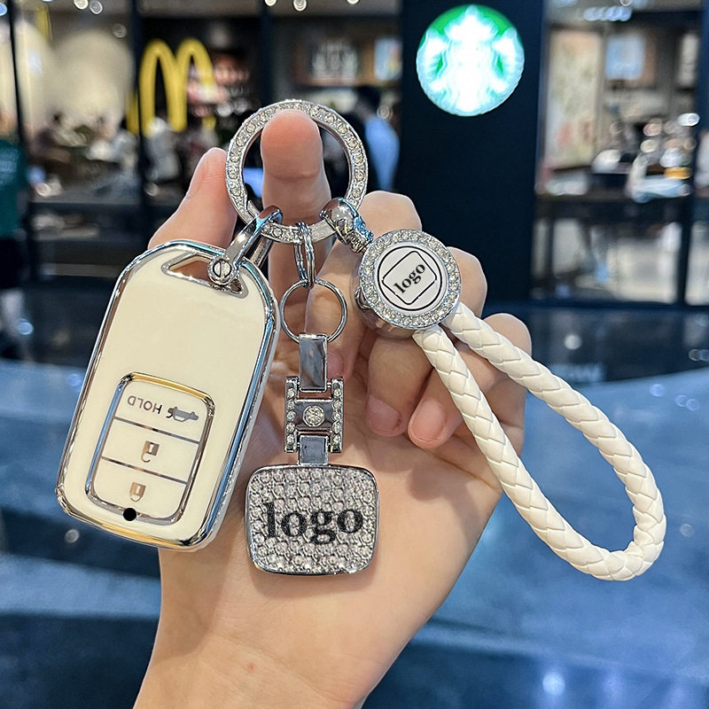 适用图上25款思域crv钥匙套雅阁xrv缤智皓影urv冠道飞度男扣壳包