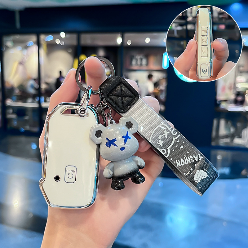 跨境销热 适用于22款起亚新智跑K5凯酷K3/KX3傲跑5键车钥匙包套