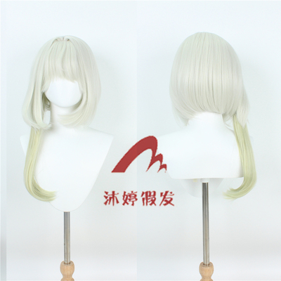 沐婷 明日方舟 凯尔希cos假发 角色款银白色cosplay假发