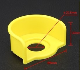 半圆保护罩 F14b-60 黄色急停保护圈防护罩 半圆 60mm 开孔22mm