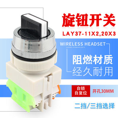 旋钮开关LAY37-11X220X3