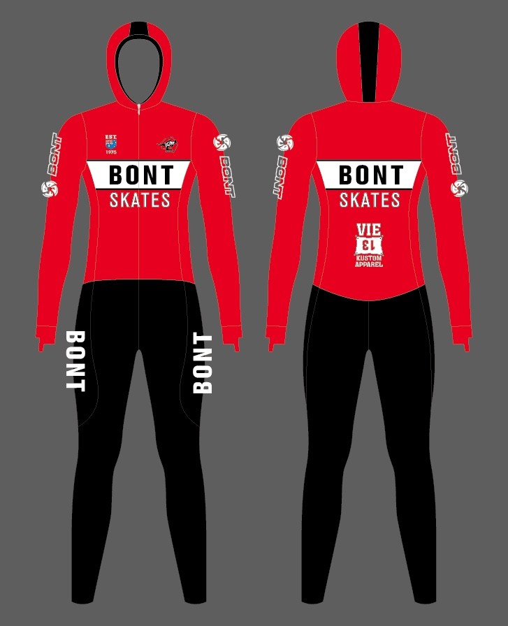 速滑服bont加绒加厚儿童成人