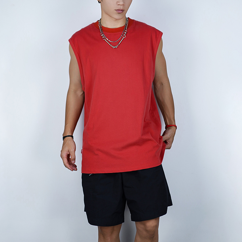 无袖背心坎肩魔天斧刷毛面料宽松