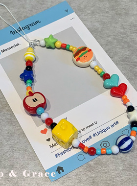 Grip Grace手机链手机壳饰品配件手机挂件防丢挂绳手机挂链相机