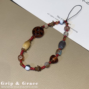 手机挂绳手机链串珠挂饰精致通用手机壳包包ccd相机链条女挂欧美