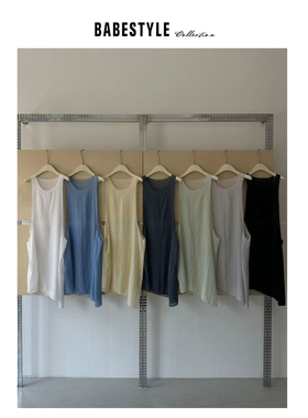 BABESTYLE |“层次感”首尔简约百搭气质净版宽松休闲叠穿背心裙