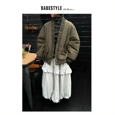 YANJIJIAN+日式文艺复古+棉衣
