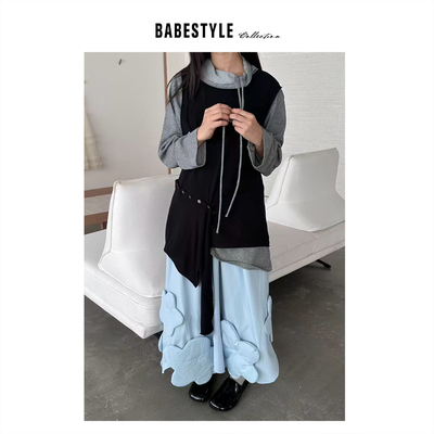 BABESTYLE |“拥抱春日” YAN 日式文艺不规则斜边设计针织背心