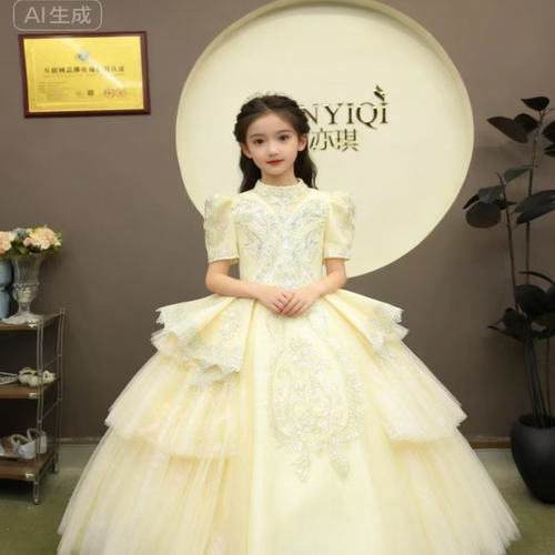 大码婉亦琪女童晚礼服公主裙