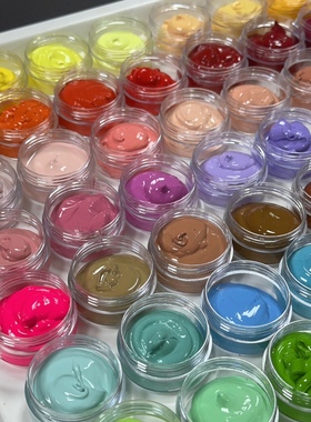 AB硅胶专用色膏捏捏手工高浓度色浆硅胶模具着色颜料