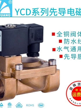 余姚永创电磁阀YCD21-15/20/25/40/50先导膜片式YCD11水阀高压阀