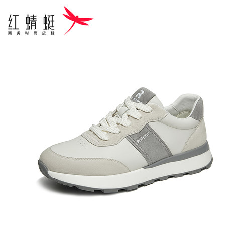 REDDRAGONFLY/红蜻蜓男士透气休闲健步鞋平底软面运动鞋WHA33010