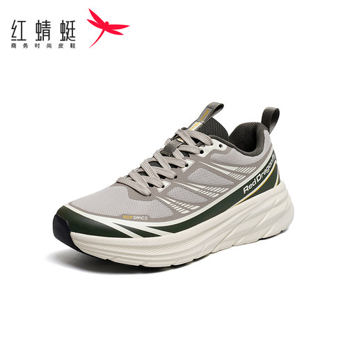 REDDRAGONFLY/红蜻蜓男士时尚休闲鞋厚底网面透气运动鞋AX5500236