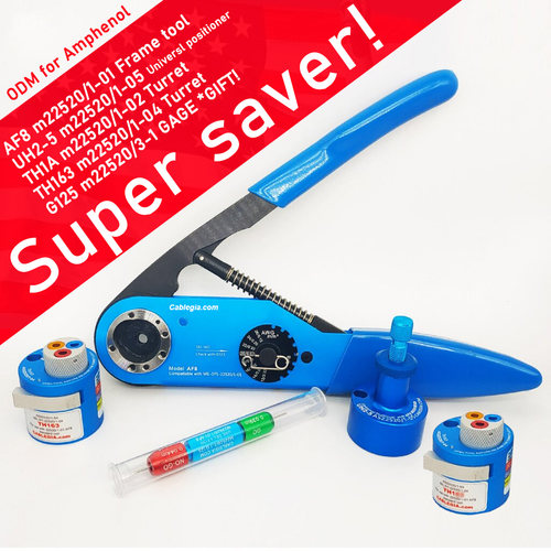 CABLEGIA-DMC款AF8 M22520/1-01 AFM8 M300-BT 四芯八点压线钳