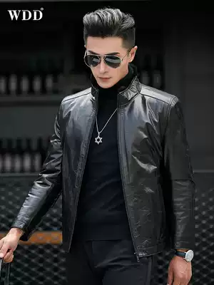 Haining leather leather jacket male goat jacket short mink liner whole mink fur coat fur coat winter