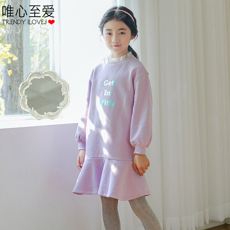 唯爱清仓女童连衣裙加绒童装冬装儿童保暖裙春冬/JQWOP11