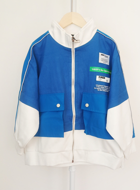 IT*男童潮酷休闲反光条立领夹克棒球服外套130-160