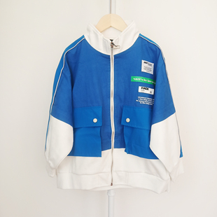 160 男童潮酷休闲反光条立领夹克棒球服外套130