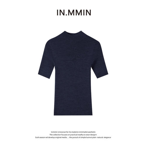 INMMIN100天丝通勤针织上衣