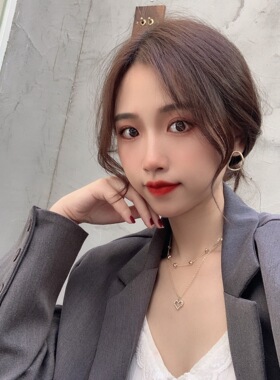 欧美风大气撞色金属一款两戴耳钉