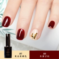 JennaJessie 正 Barbie Nail Ba Lan Keo Làm móng Có thể tháo rời Quang trị liệu 蔻 Bộ màu keo Dan 027-028 Đỏ - Sơn móng tay / Móng tay và móng chân màu sơn móng chân làm trắng da