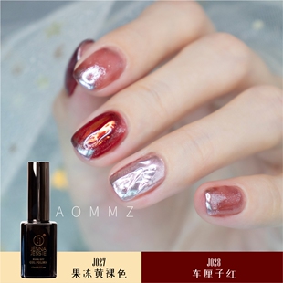 JennaJessie㊣芭比指甲油胶美甲可卸光疗蔻丹彩胶套装 028红色 027