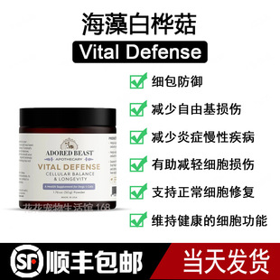 加拿大Adored Beast浮游护盾粉猫狗vitaldefense免疫力海藻白桦菇