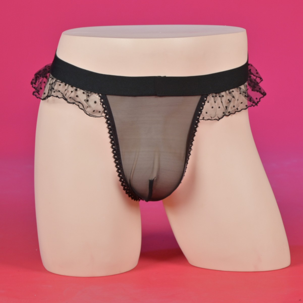 男士内裤花边腰三角裤裤性感蕾丝花边男士内裤