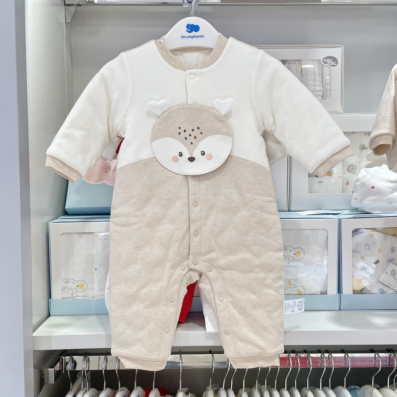丽婴房2024秋冬夹棉连体衣