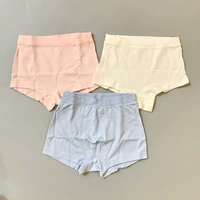 Li Ying phòng bé trai đồ lót 2019 mùa xuân và mùa thu bé gái boyshort bé bốn góc quần lót tóm tắt - Quần áo lót bộ cotton thu đông bé trai
