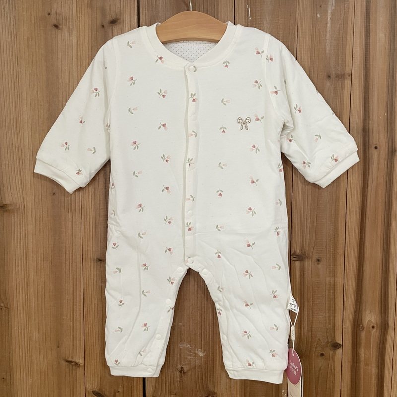 卡拉贝迪正品薄夹棉连体衣秋冬家居棉服纯棉保暖棉衣服40克棉爬服